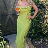 Finders Keepers Green Vacancies Midi Dress