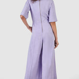 Closet London Purple Shirt Jumpsuit