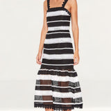 Talulah Darling White And Black Midi