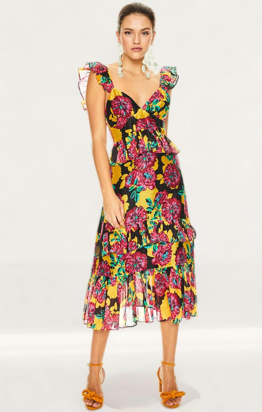 Talulah Floral Barcelona Bloom Midi Dress