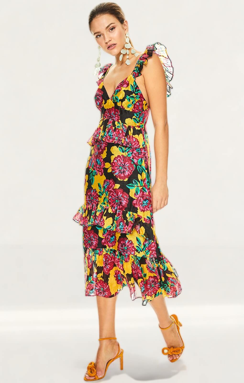 Talulah Floral Barcelona Bloom Midi Dress