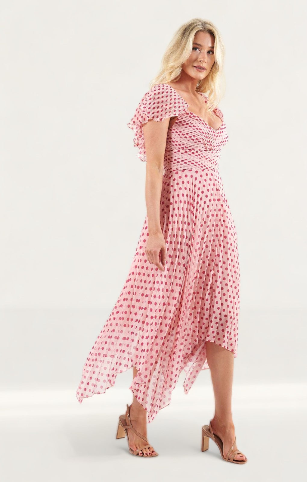 Talulah Fuchsia Spot Power Of Love Midi Dress