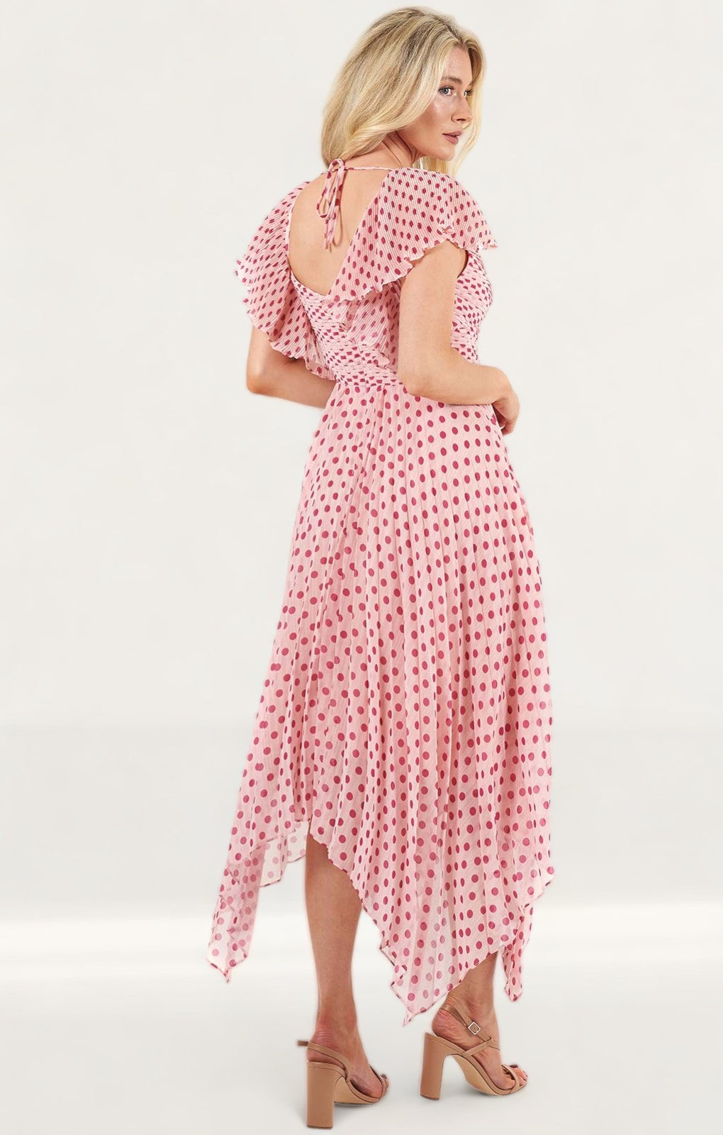 Talulah Fuchsia Spot Power Of Love Midi Dress