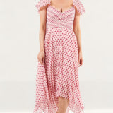 Talulah Fuchsia Spot Power Of Love Midi Dress