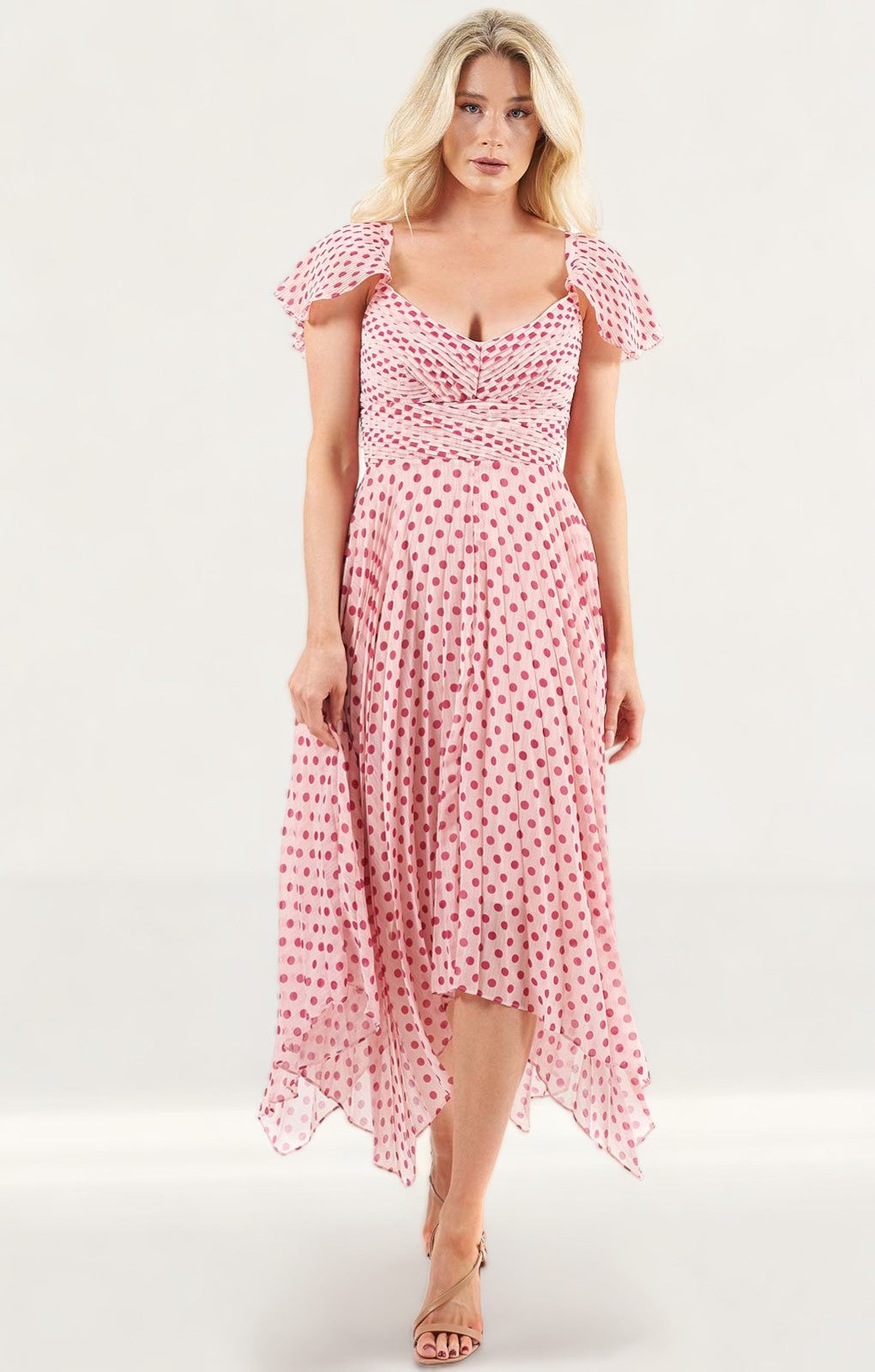 Talulah Fuchsia Spot Power Of Love Midi Dress