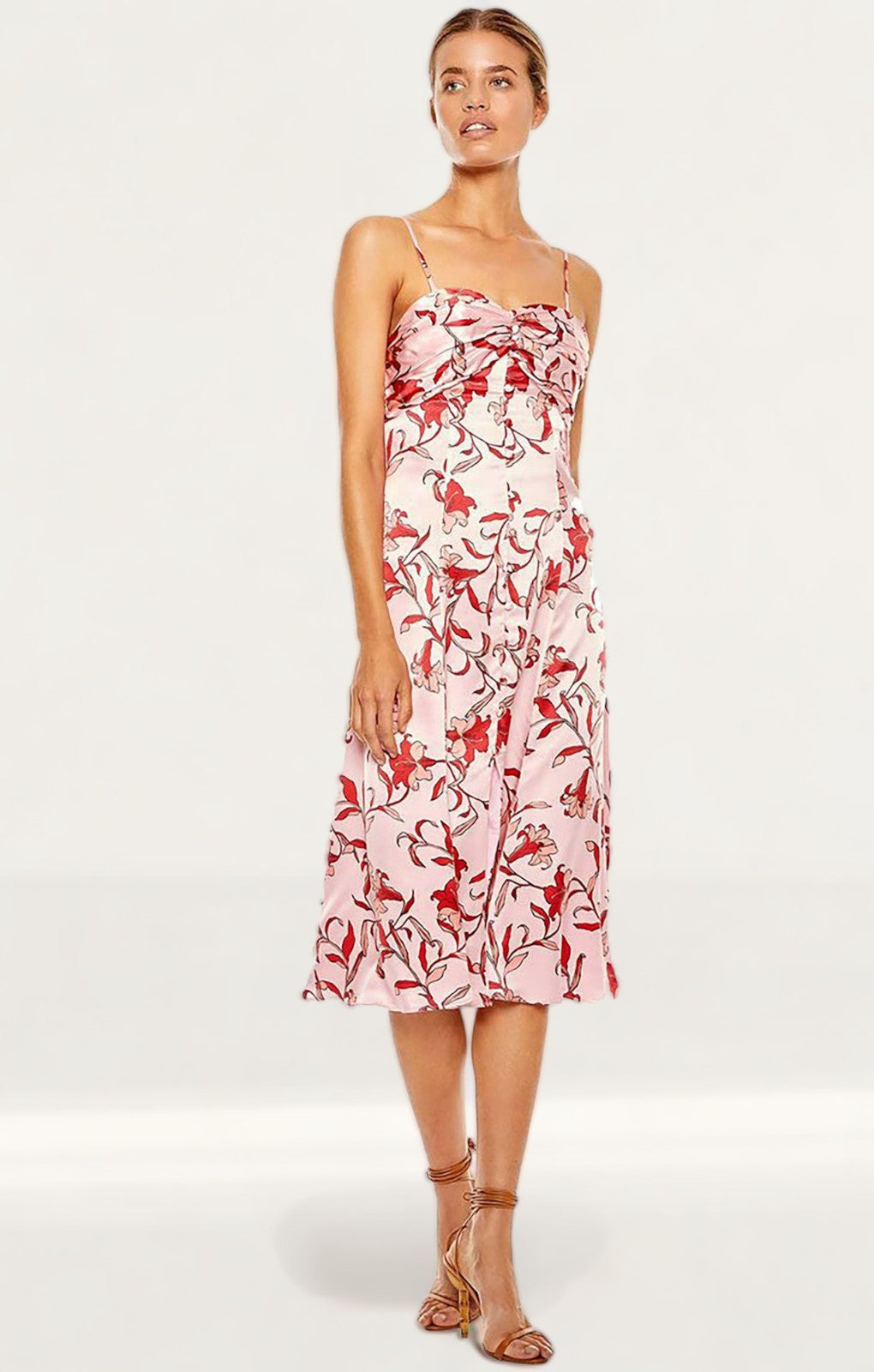 Talulah Pink Waltzing Midi Dress