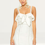 Talulah White Champagne Cocktail Midi Dress