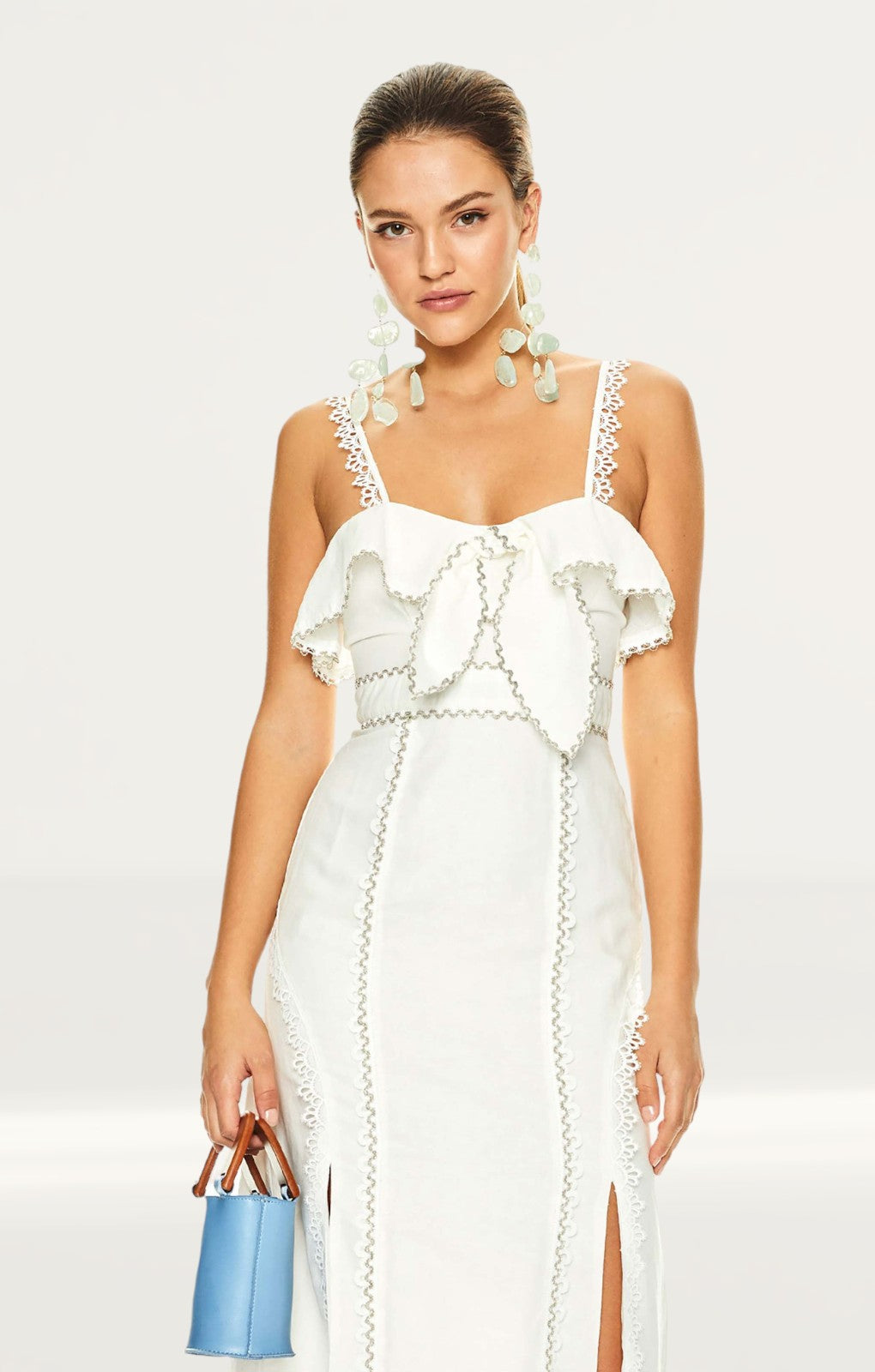Talulah White Champagne Cocktail Midi Dress
