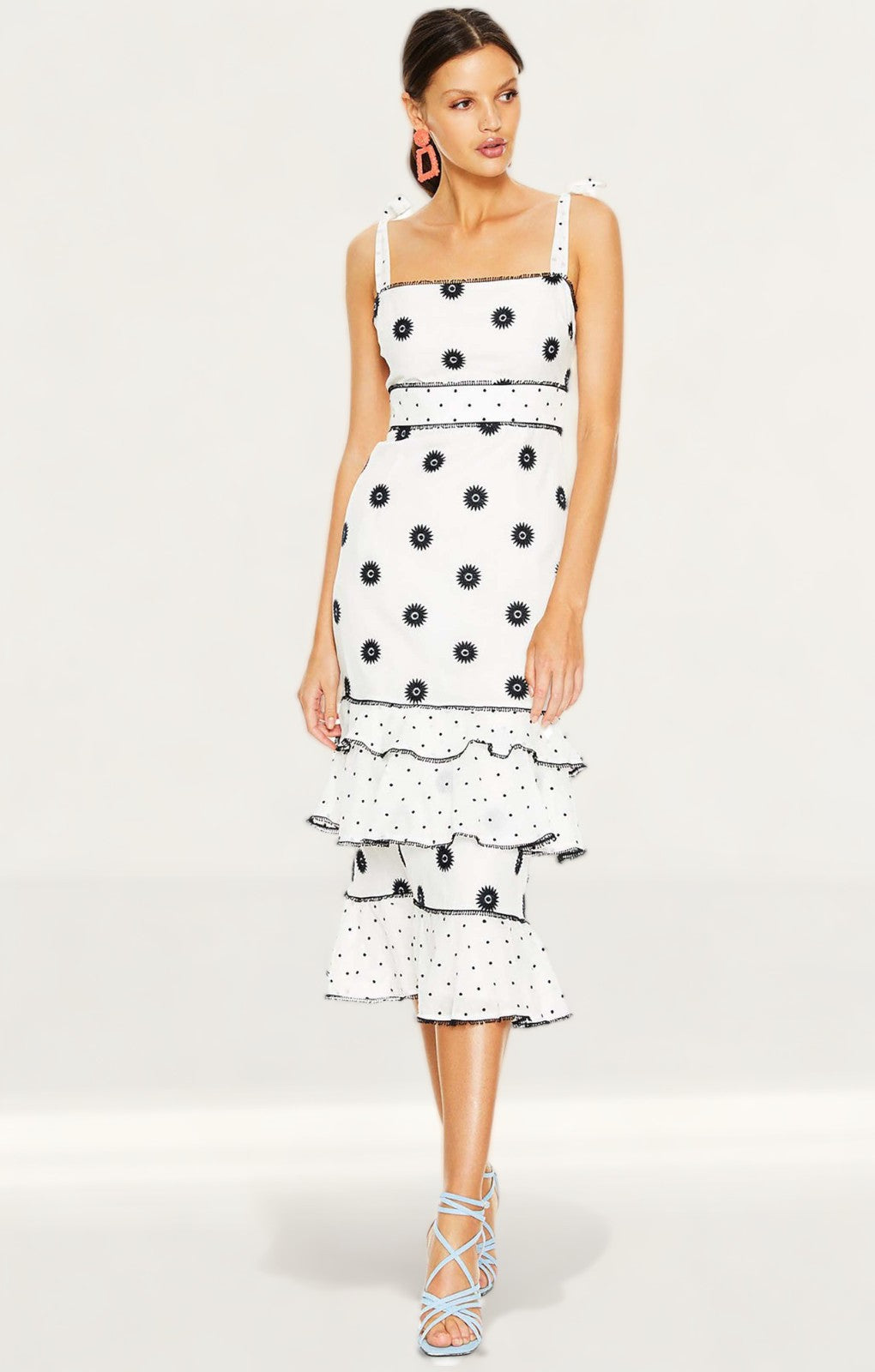 Talulah White Whimsical Midi Dress