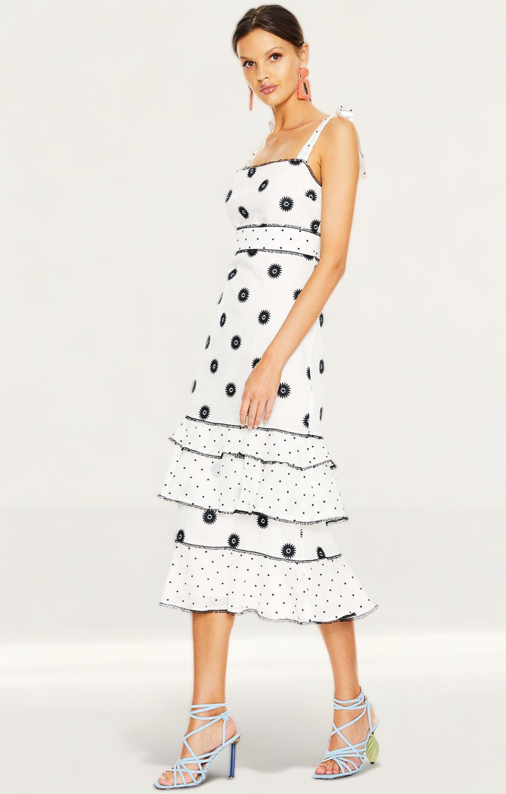 Talulah White Whimsical Midi Dress