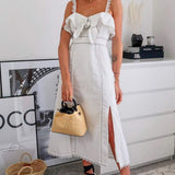 Talulah White Champagne Cocktail Midi Dress