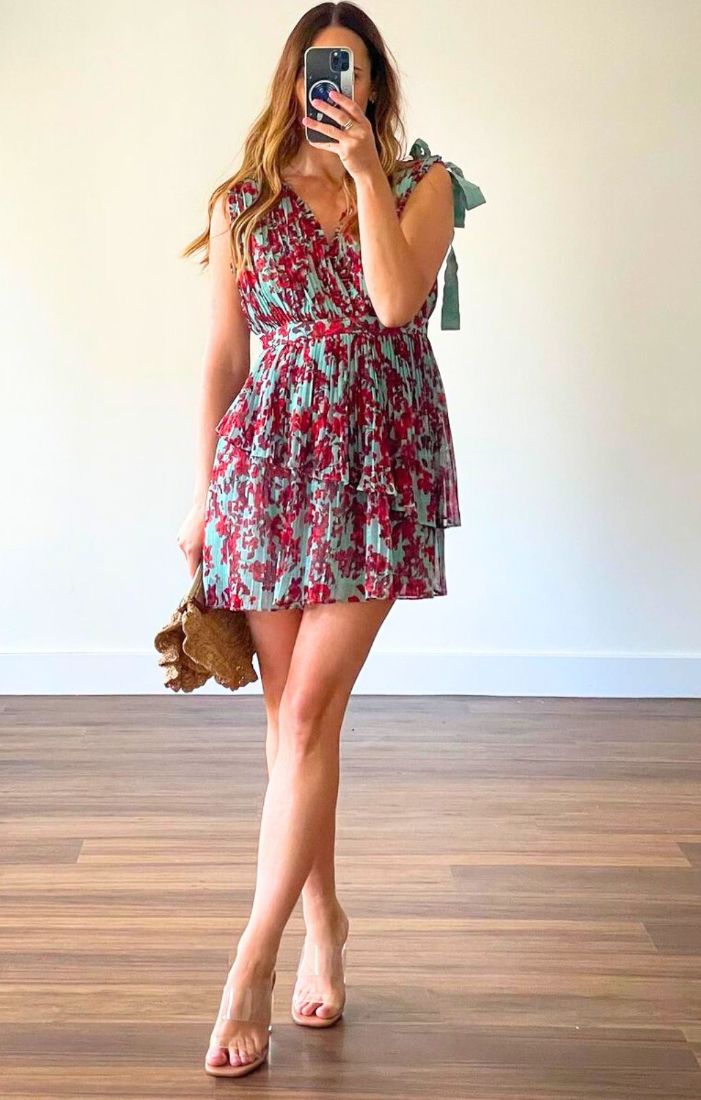 Talulah Superbloom Mini Dress With Tie Straps