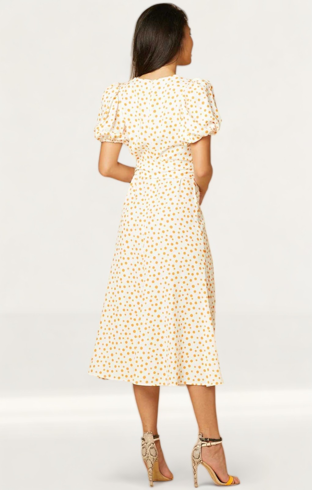 Timeless London Catherine Polka Dot Midi Dress