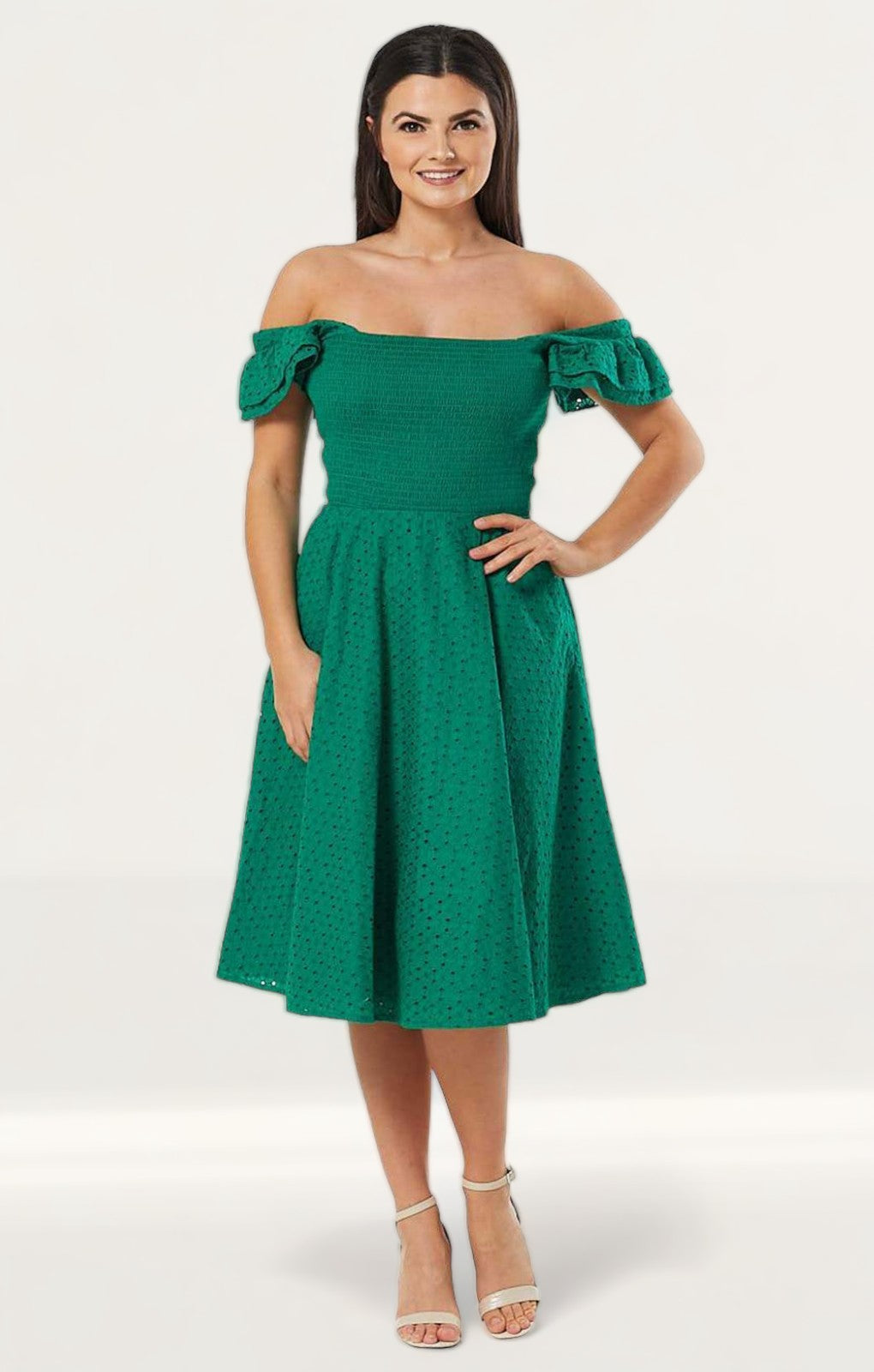 Angelle Green Midi Dress main image 0