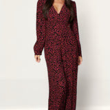 Timeless London Red Print Vienna Jumpsuit
