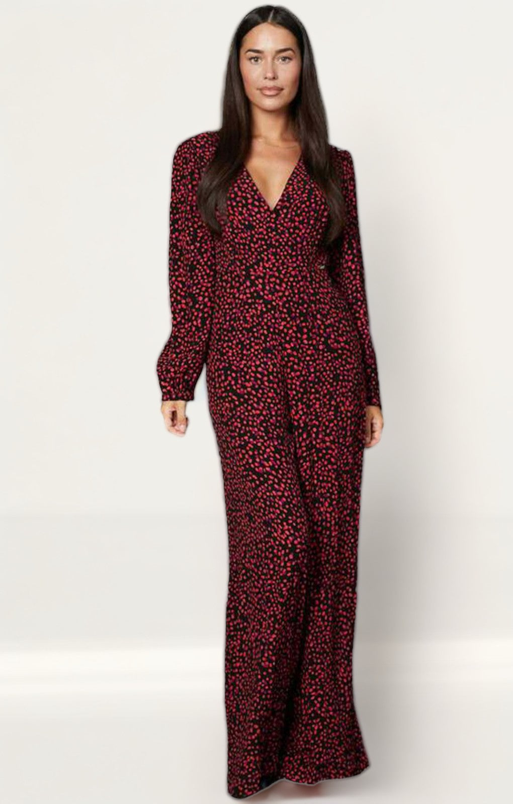 Timeless London Red Print Vienna Jumpsuit
