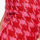 Topshop Dogtooth Mini Skirt In Pink – skirts by Topshop, available to rent from Hirestreet