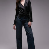 Topshop Ring Detail Top In Black – tops by Topshop, available to rent from Hirestreet