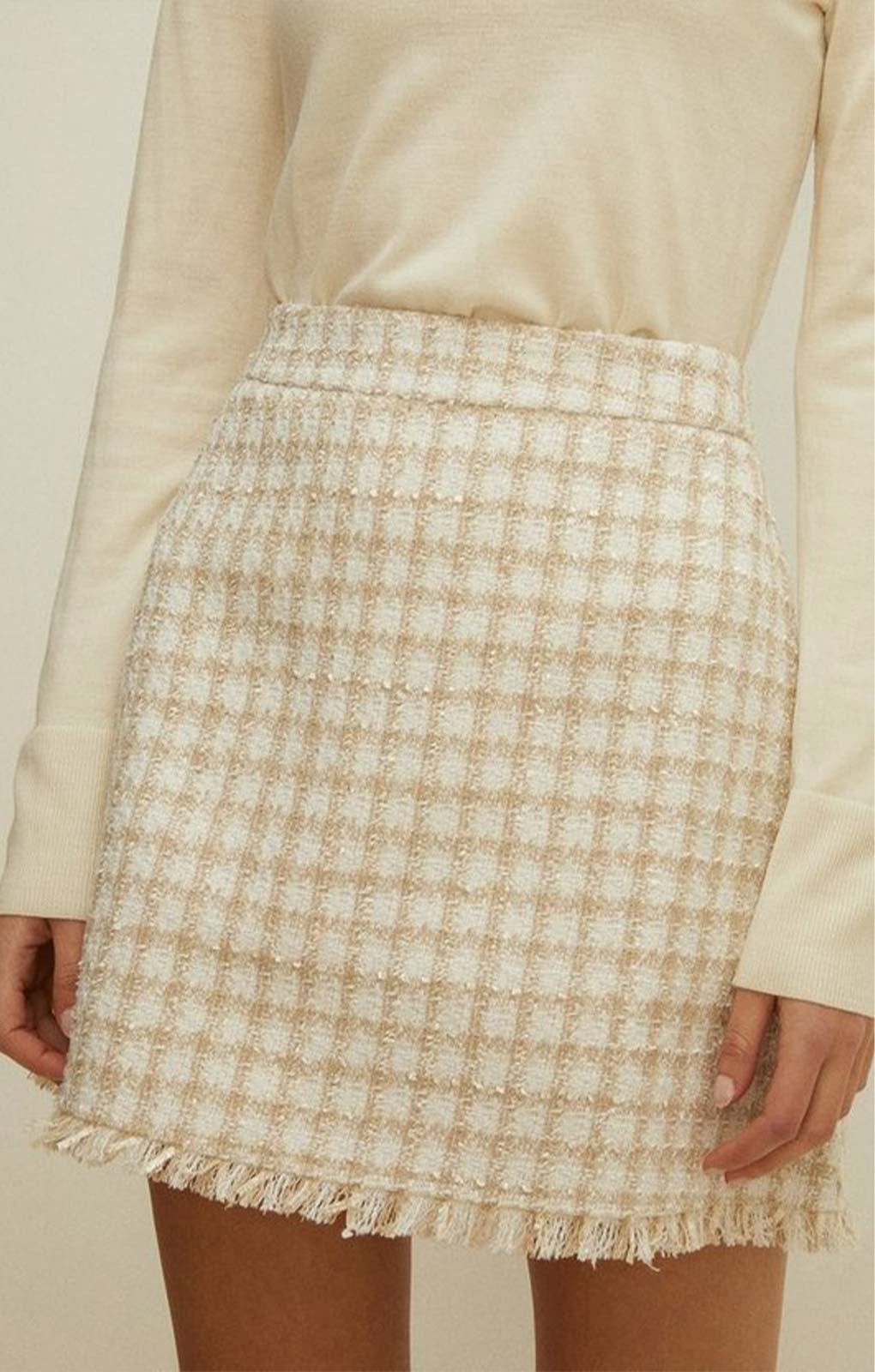 Oasis Tweed Fringed Co-Ord