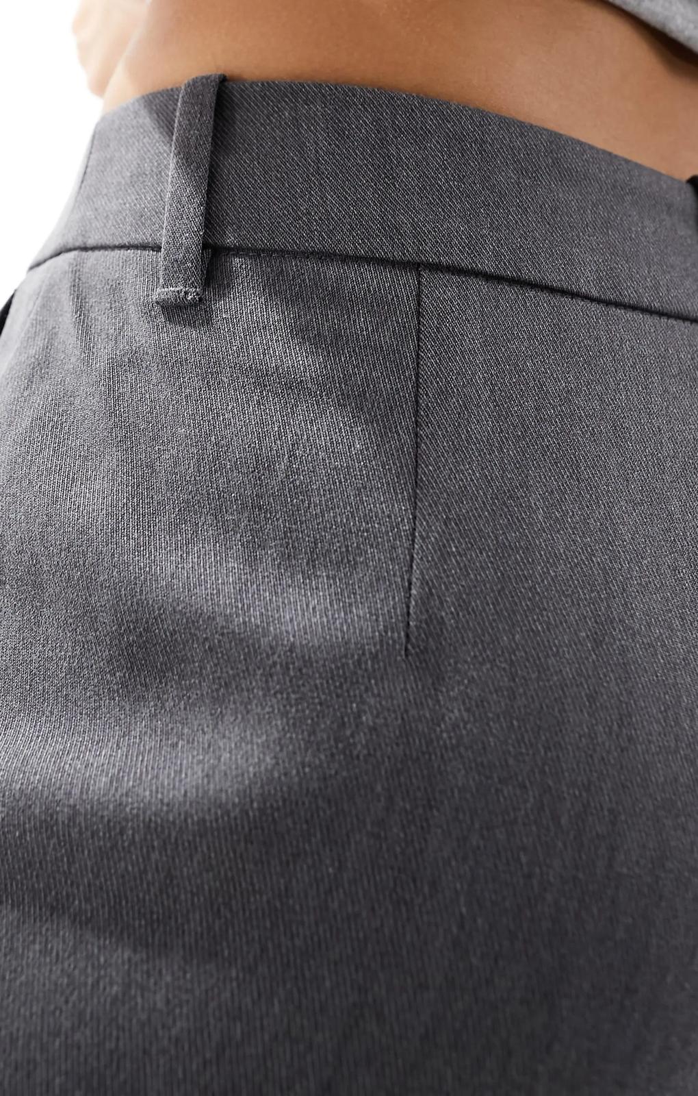Vero Moda Tailored Kick Flare Trousers In Medium Grey Melange – trousers by Vero Moda, available to rent from Hirestreet