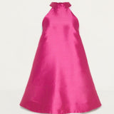 Warehouse Satin Twill Bow Back A Line Dress product image