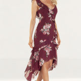 WAYF Marlyn Tiered Ruffle Midi Dress