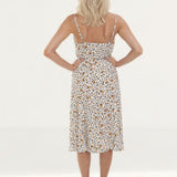 WAYF Rosie Floral Wrap Midi Dress