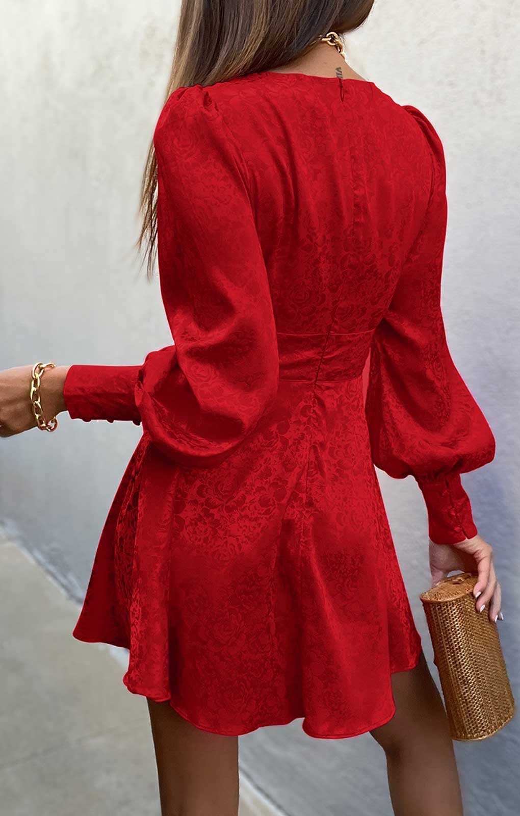 Seven Wonders Red Rosalia Mini Dress