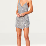Winona Desiderata Blue Sequin Mini Dress