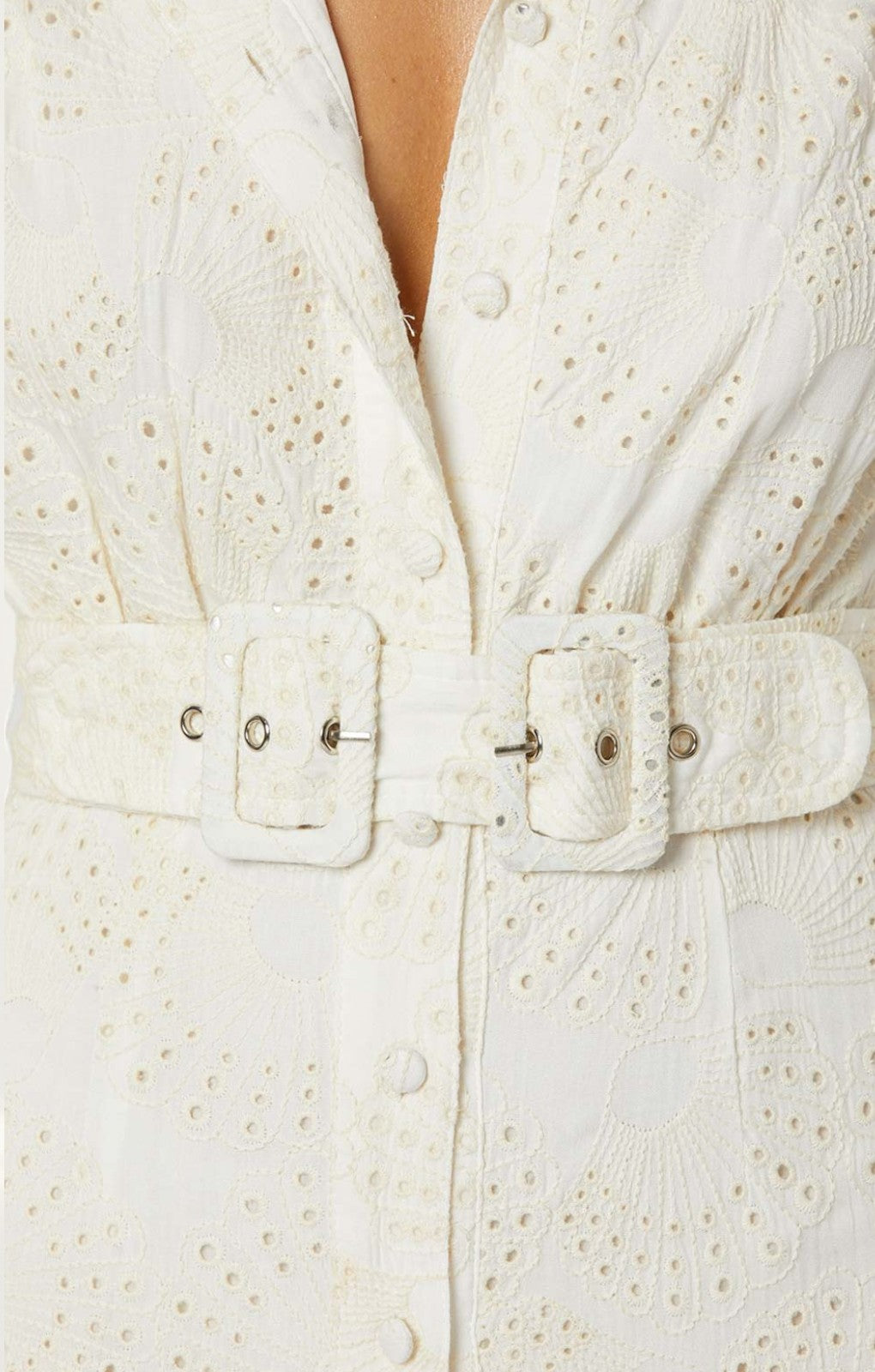 Winona Cream Gazelle Button Up Maxi Dress