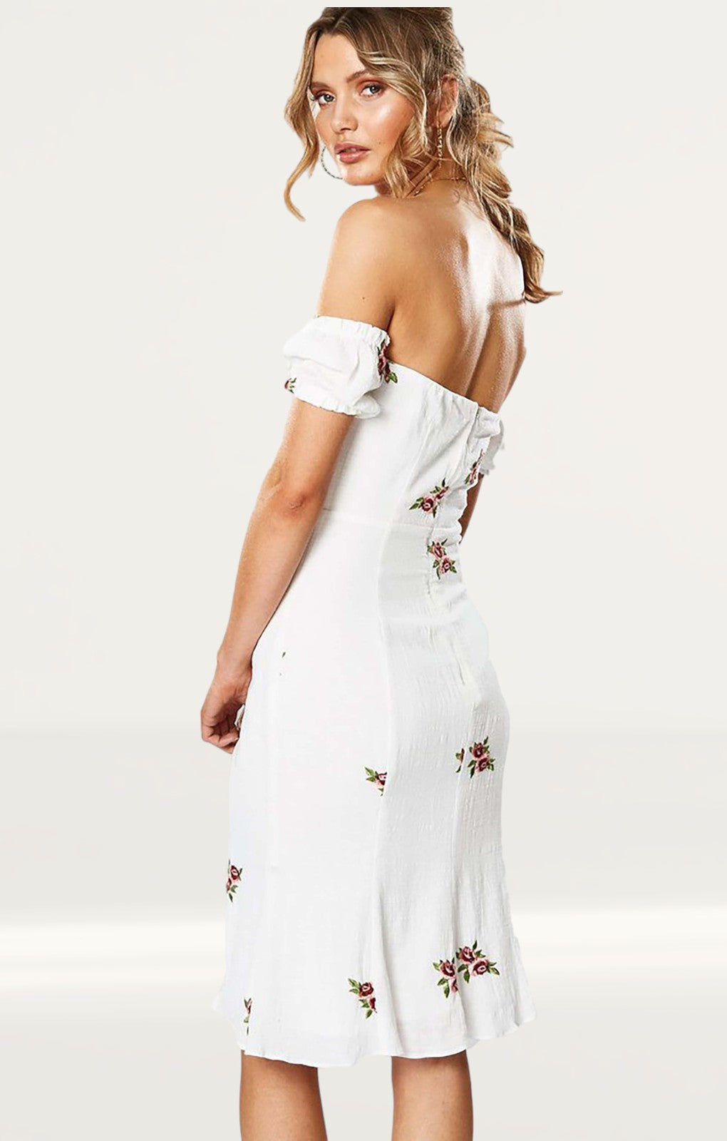 Winona English Rose Off The Shoulder Dress