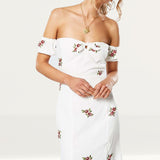 Winona English Rose Off The Shoulder Dress