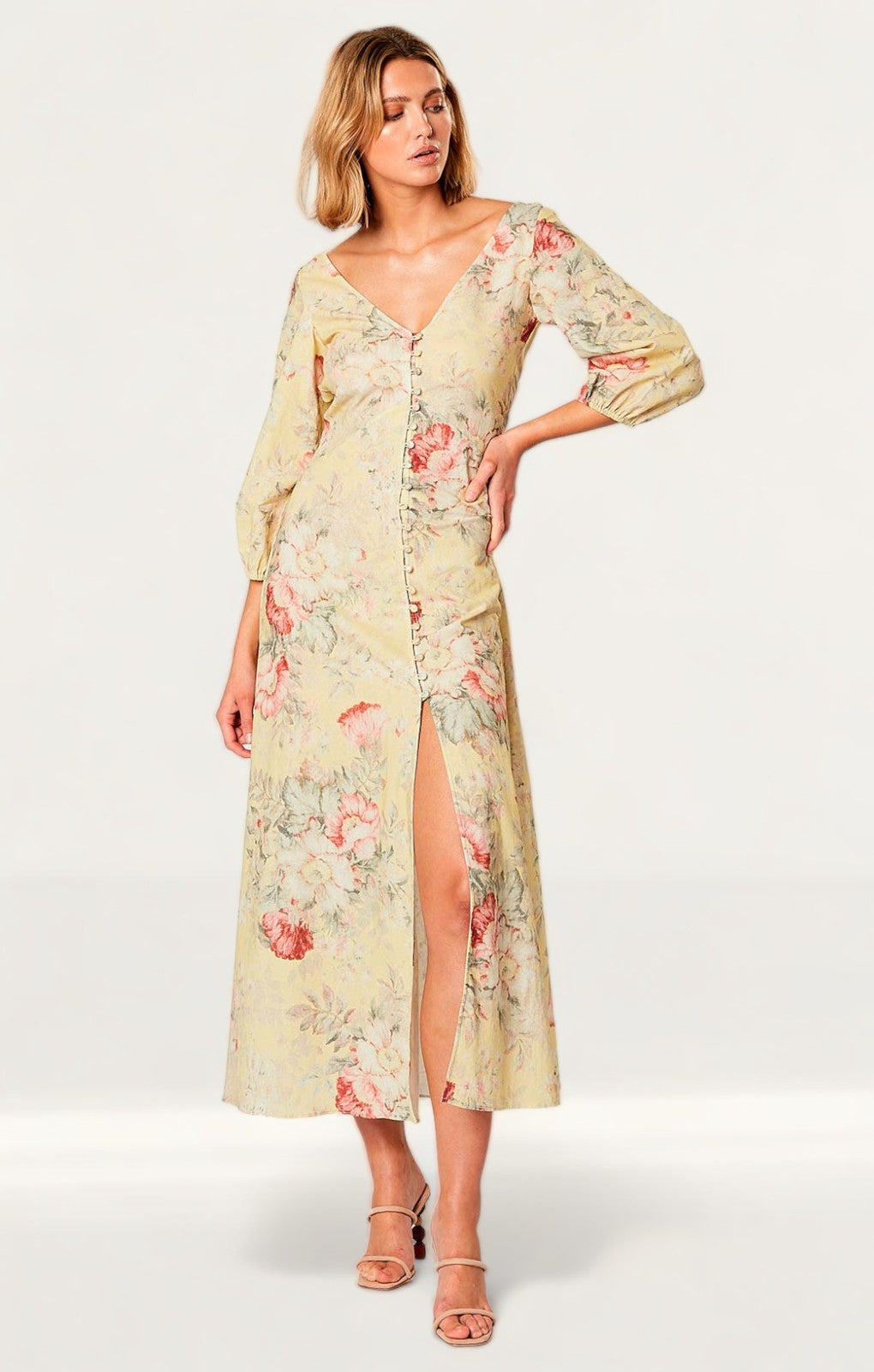 Winona Melville Button Midi Dress
