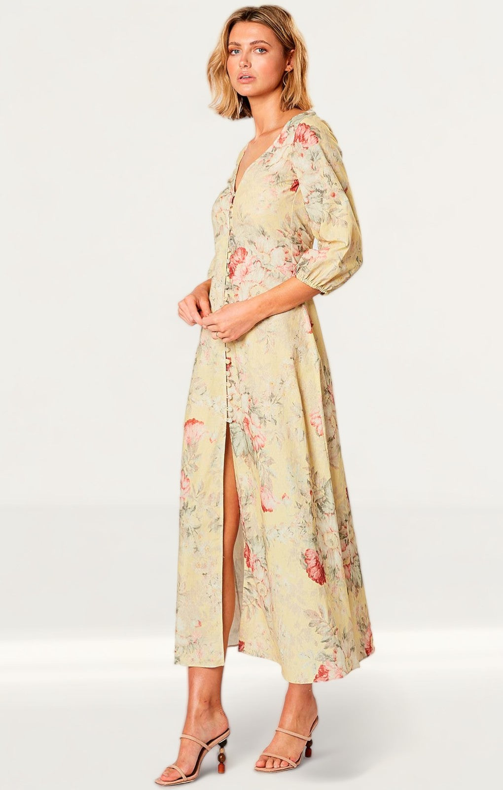 Winona Melville Button Midi Dress