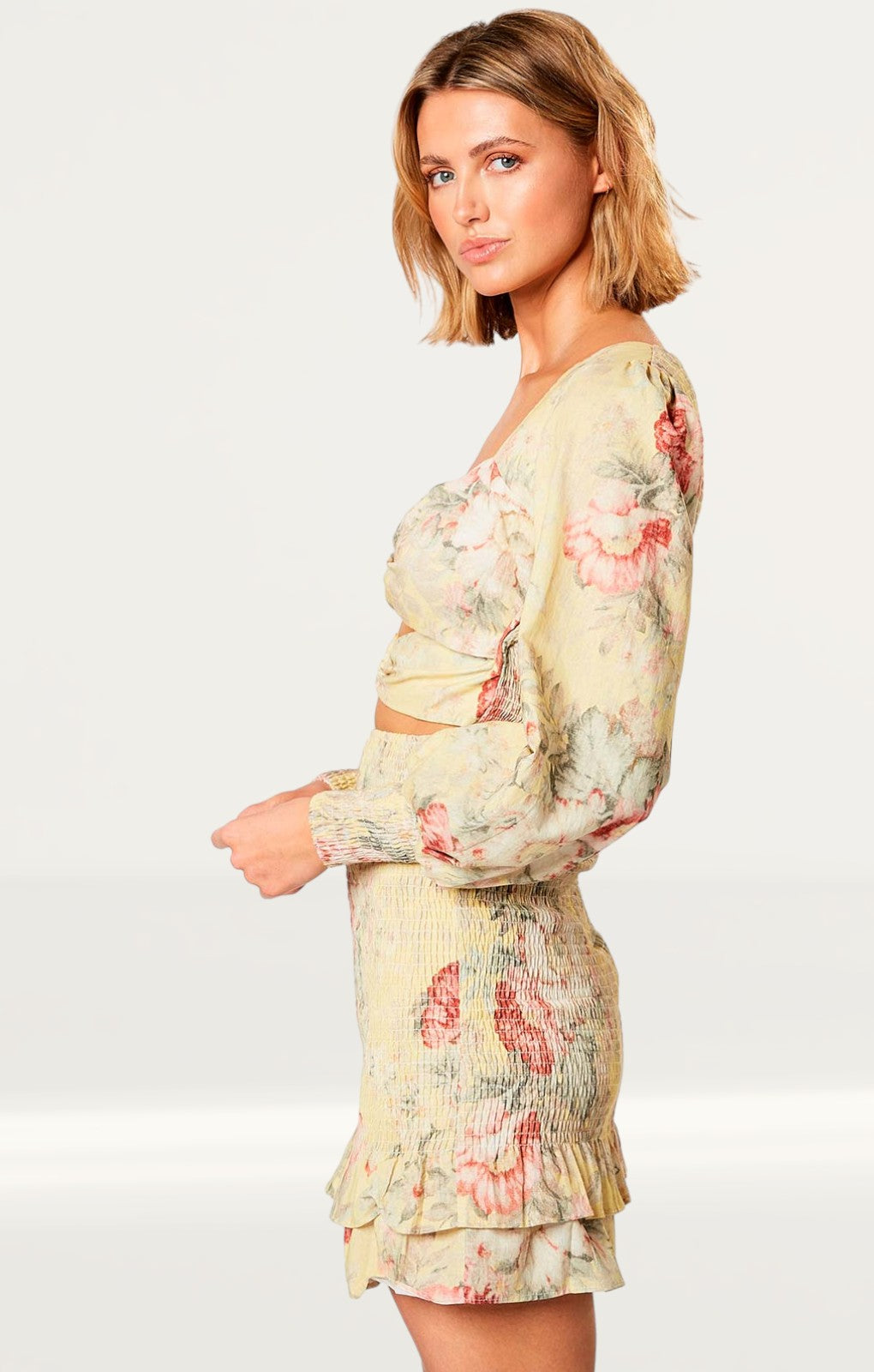 Winona Melville Shirring Mini Dress