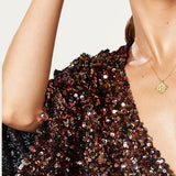 Winona Avant Garde Sequin Mini Dress