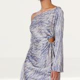 Winona Purple Viper Mini Dress