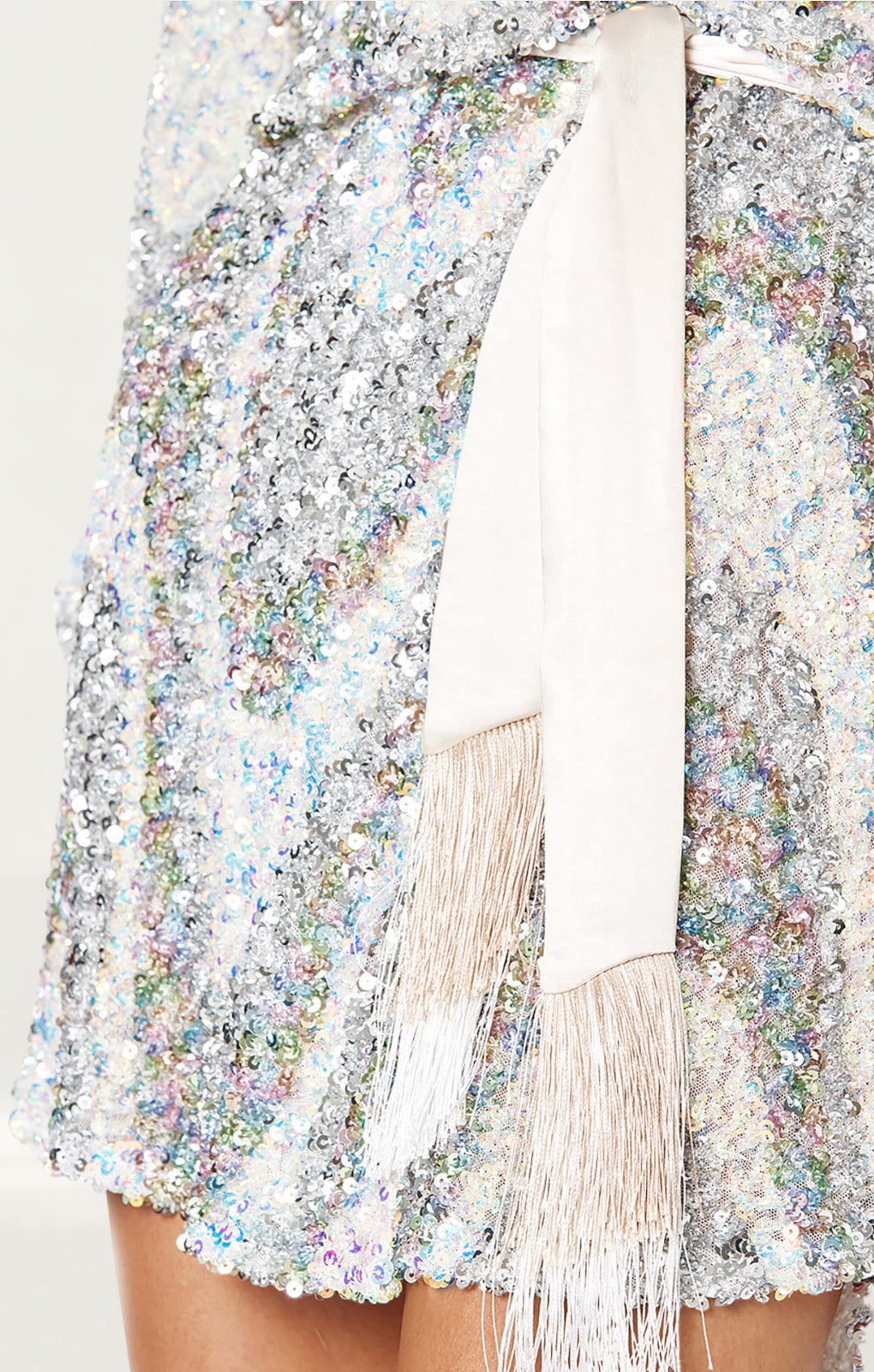 Winona Rhapsody Sequin Wrap Mini Dress