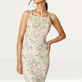 Winona Sunburst Backless Dress