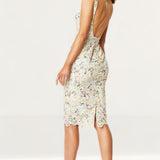 Winona Sunburst Backless Dress
