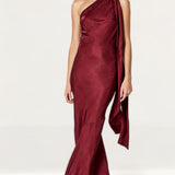 Winona Petite Wine Virtue Maxi Dress