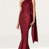 Winona Petite Wine Virtue Maxi Dress