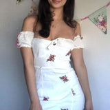 Winona English Rose Off The Shoulder Dress