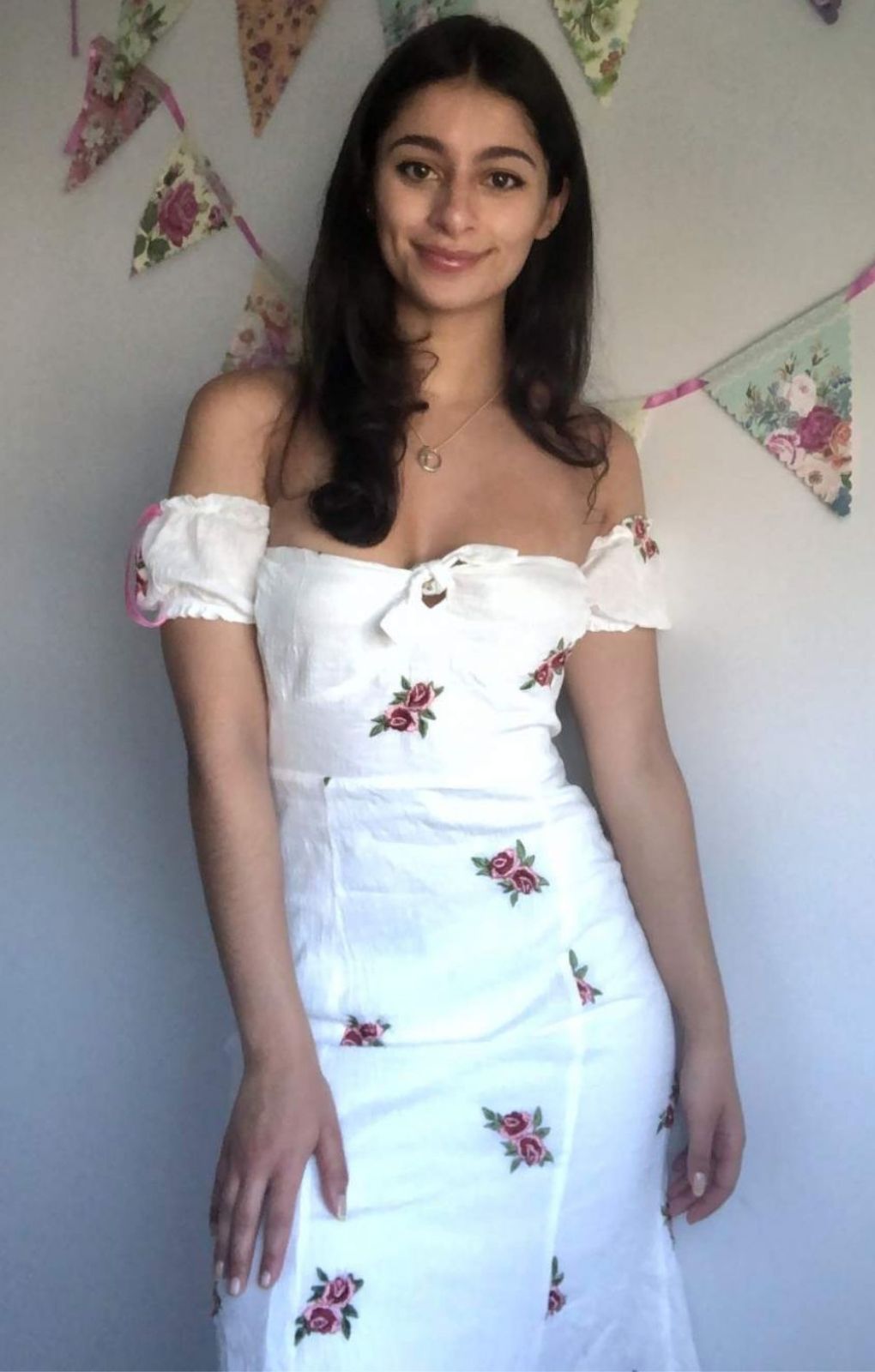 Winona English Rose Off The Shoulder Dress
