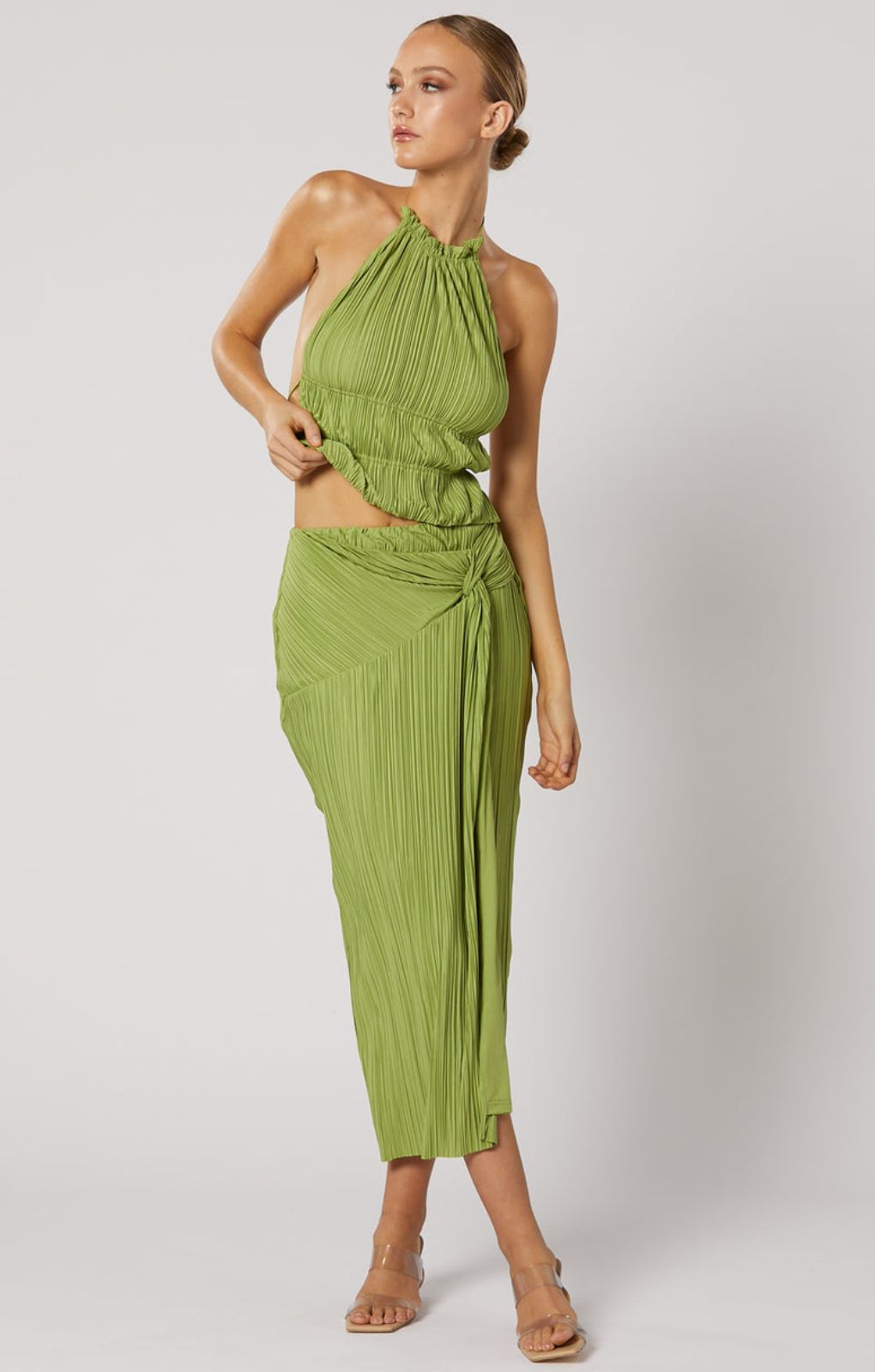 Winona Green Plisse Co-Ord