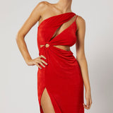 Winona Red Xenia Midi Dress