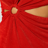 Winona Red Xenia Midi Dress
