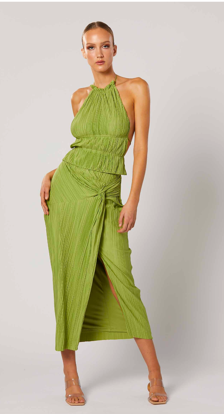 Winona Green Plisse Co-Ord