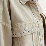 Zara Cropped Overshirt with Piercing Detail