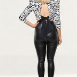 Zara Zebra Print Top With Bow Detail product image